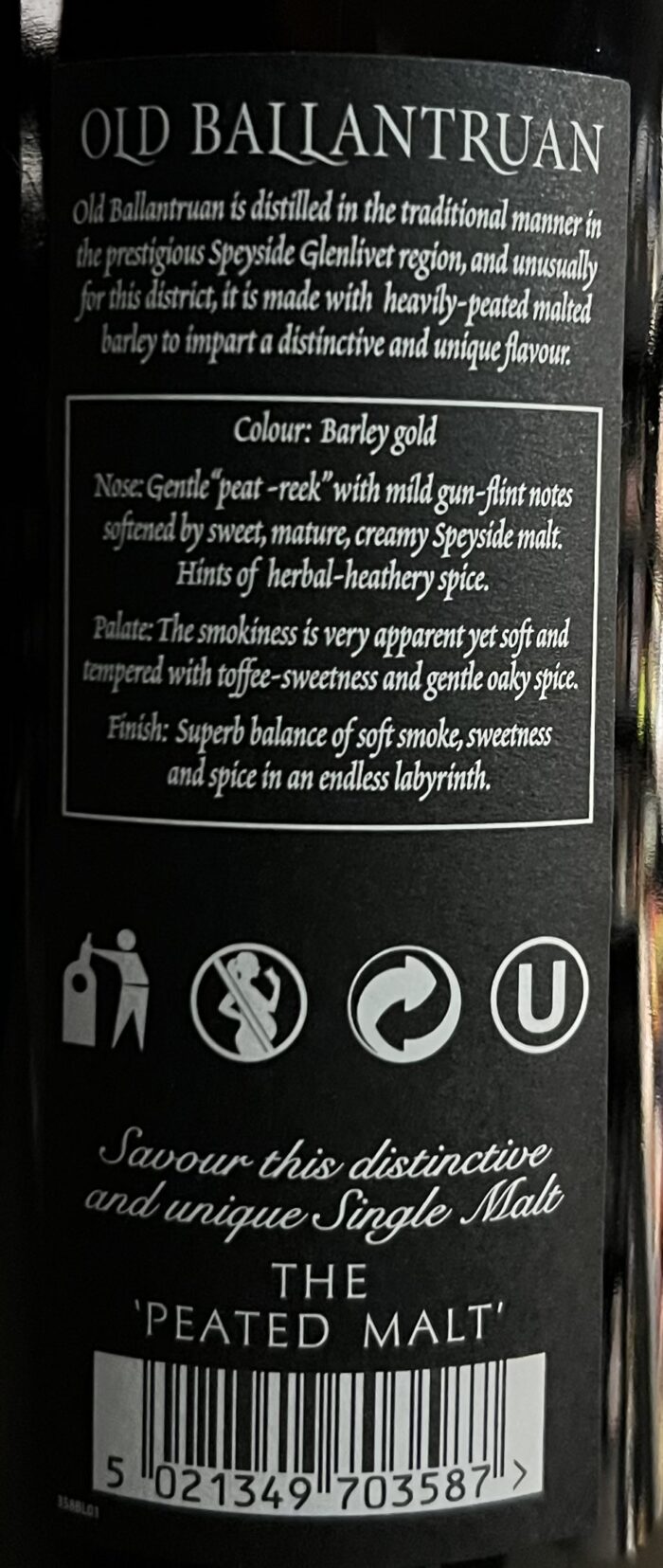 Whisky Old Ballantruan 15Ans – Image 2